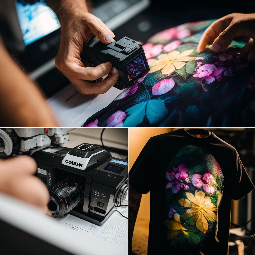 процесс изготовления печати на футболке